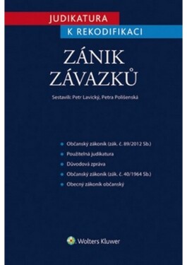 Judikatura rekodifikaci Zánik závazků