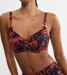 SUMMER PALM - Minimizer plavkový top s kosticemi Triumph BROWN 44C