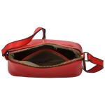 Trendy dámská koženková crossbody kabelka Dagoma, červená