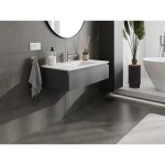 MEXEN/S - Orio koupelnová skříňka 90 cm s umyvadlem Otis, 1 šuplík, grafit mat/bílá mat 91A10-09023-1-BF66-W18M01
