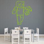 Samolepka Minecraft kuší Barva: Velikost: cm