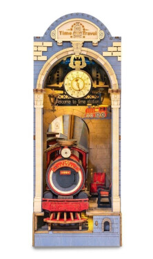 3D Skládačka Zarážka na knihy - Kouzelné nádraží