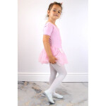 Dívčí bílé kožené baleríny Nazo