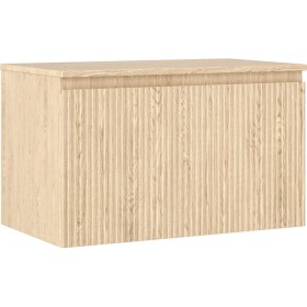 MEXEN/S - Rivel koupelnová skříňka pod umyvadlo 80 cm s deskou, 1 šuplík, reliéf , dub 91A20-08047-1-BFC81