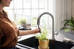 HANSGROHE - Aqittura M91 Dřezová baterie s výsuvnou koncovkou a filtrační hlavicí, vzhled nerezu 76803800