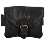 Trendy pánská kožená ledvinka GW Eckhart, černá