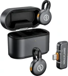 Hollyland LARK M2S Duo Space Gray / Bezdrátový klopový mikrofon / sada 2 ks / USB-C / dosah 300 m (6302 DUO)