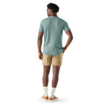 Pánské merino tričko s krátkým rukávem SMARTWOOL Men's Merino Hemp Blend Short Sleeve Poc, Dusty Teal Heather velikost: M