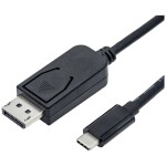 Digitus kabelový adaptér DisplayPort DP - HDMI typu A M - M 1.0 m / s blokováním DP 1.2 HDMI 2.0 / 4K / 60Hz / CE / bl (AK-340303-010-S)