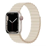 Devia Deluxe Sport3 Řemínek pro Apple Watch 44/45/46mm Starlight / Řemínek / silikonový / magnetický (6938595364839)