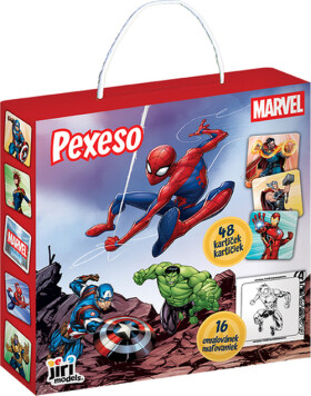 Pexesá v škatulke s maľovankami Marvel