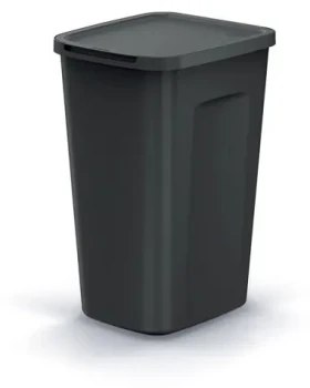 Keden COMPACTA Q FLAP PLUS recyklovaná černá / Odpadkový koš / 35 l / plast (NSDK35-S411*)