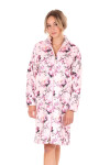 Dámský župan Toya se zipem pink - Vestis L