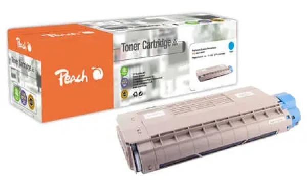 Peach Toner azurový (cyan) kompatibilní s OKI 44318607 (110598)