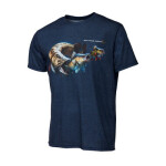 Savage Gear Tričko Cannibal Tee Blue XXL (71586)