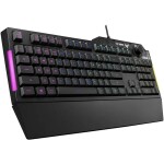 ASUS TUF GAMING K1 černá / drátová herní klávesnice / membránová / US layout / RGB / USB 2.0 / kabel 1.8 m (90MP01X0-BKUA00)