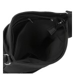 Trendy dámská koženková crossbody kabelka Lima, černá