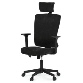 Kancelářská židle, houpací mechanismus, černá látka, KA-W3137 BK