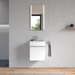 DURAVIT - Vero Air Umývátko 450x350 mm, s přepadem, otvor pro baterii, WonderGliss, bílá 07244500001