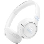 JBL Tune 680 NC sluchátka uzavřená (Over Ear) Bez kabelu, Bluetooth®, kabelová stereo bílá regulace hlasitosti, Vypnutí zvuku mikrofonu Hi-Fi