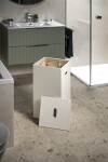Gedy - LUXURY koš na prádlo 30x61,8x30cm, bílá 103602