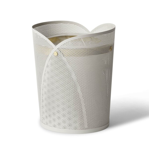 GEJST Designový koš na papír Oya Warm Grey 20 l, béžová barva, šedá barva, kov