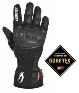 Moto rukavice Richa Hurricane Gore-Tex černé