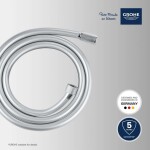 GROHE - Hadice Sprchová hadice VitalioFlex Silver Long-Life 1,5 m, chrom 22109000