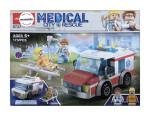Mamido Stavebnice sanitky 173 dílků Medical Rescue s figurkami MT1126