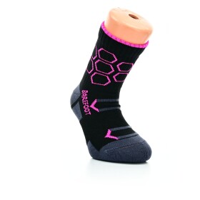 Sada ponožek little shoes sport hexagon kids bf black pink, 2 páry 25-29 EU
