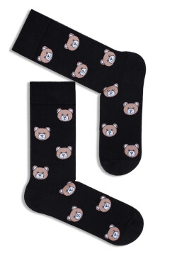 PÁNSKÉ PONOŽKY AVANGARD TEDDY HEAD 0125.033 černá 38-41
