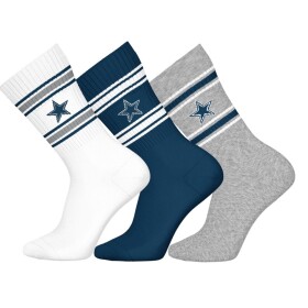 Pánské ponožky Dallas Cowboys NFL Team Set Crew (3 páry) Velikost: 43–46
