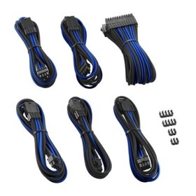 CableMod PRO ModMesh Kabel Extension Kit - černo-modrá (CM-PCAB-BKIT-NKKB-3PK-R)