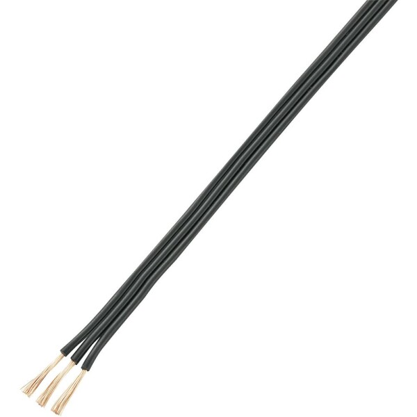 TRU COMPONENTS 1566991 lanko/ licna 3 x 0.75 mm² černá 20 m