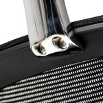 Kancelářská židle, potah šedá látka a černá síťovina MESH, houpací mech.