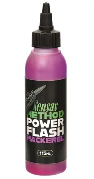 Sensas Gel Power Flash růžová / Booster gel / makrela / 115 ml