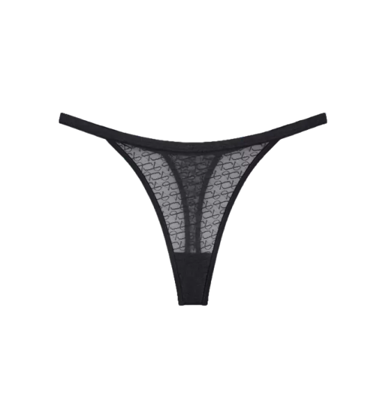 Dámské tanga Signature Sheer String - Triumph černá (0004) 044