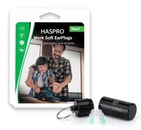 Haspro Work - Home špunty do uší proti hluku při práci, 1 pár / 2ks (HSEPUH1912)