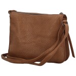 Trendy dámská koženková crossbody kabelka Maewa, hnědá