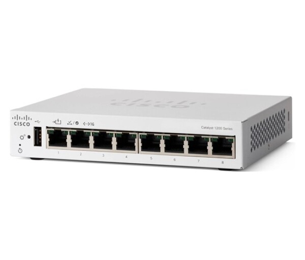Cisco Catalyst switch C1200-8T-D (8xGbE,1xPoE-in,fanless) EDF_1608279
