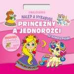 Omalovánky Nalepuj a vybarvuj! Princezny a jednorožci - Baloušek