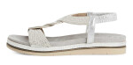 Tamaris 1-28200-44-948 Dámské sandály stříbrné 38