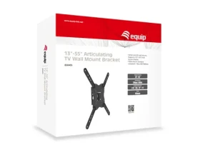 Equip 13"-55" 30 kg černá / Nástěnný držák TV / Náklon a otočení / VESA 400x400 mm / Ocel (650405)