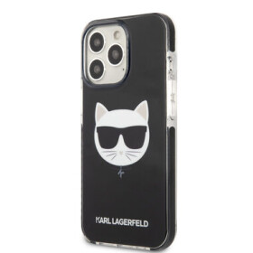 Pouzdro Karl Lagerfeld TPE Choupette Head iPhone 13 Pro Max černé