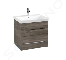 VILLEROY & BOCH - Avento Umyvadlová skříňka, 580x514x452 mm, 2 zásuvky, Stone Oak A88900RK