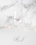 Bella Rose Sklenice na víno Aj zajtra je deň + vánoční krabička – SK, čirá barva, sklo, 350 ml