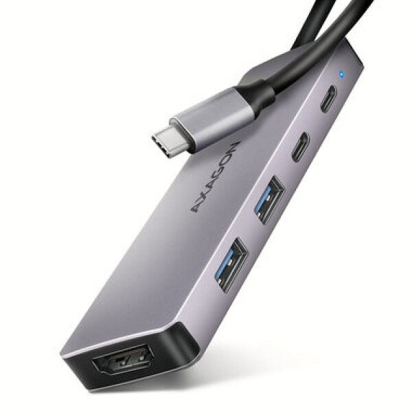 AXAGON HMC-5H60, USB 5Gbps hub, porty 2x USB-A, 1x USB-C, HDMI 4k/60, PD 100W, kabel USB-C 15cm (HMC-5H60)