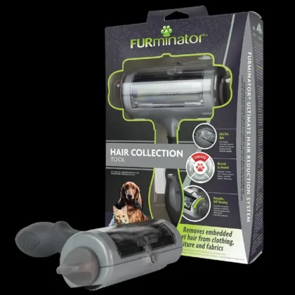 FURminator / Sběrač chlupů pro psy a kočky / s teleskopickou rukojetí / zásobník na chlupy