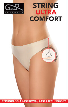 Dámské kalhotky string Gatta 41589 Ultra Comfort bílá/bílá M