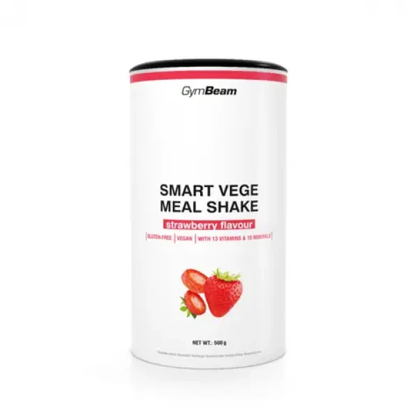 Smart Vege Meal Shake - GymBeam (jahoda, 500 g) (55636-3-500g-strawberry)